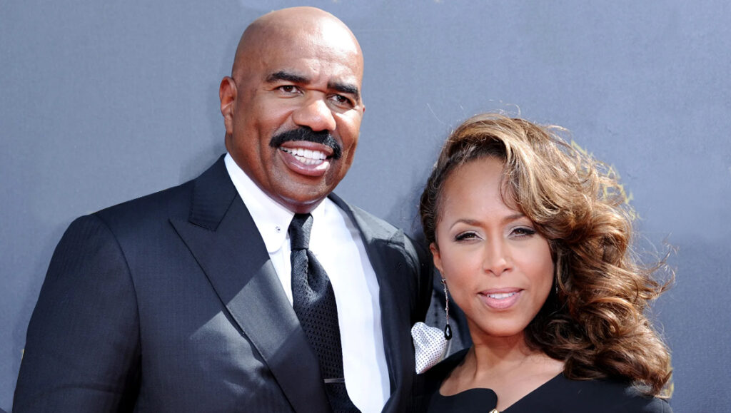 Steve Harvey with Wife